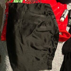 Wild Fable Black Satin Skirt